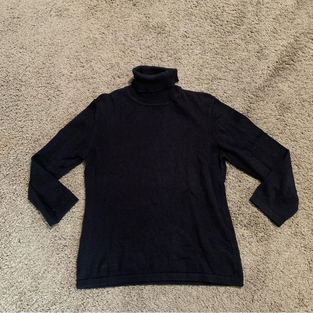 Tommy Bahama Black Turtleneck Sweater Small 4/6